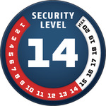 Sicherheitslevel 14/20 | ABUS GLOBAL PROTECTION STANDARD ®  | Ein höherer Level entspricht mehr Sicherheit